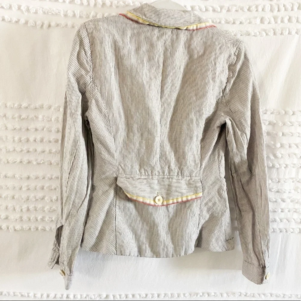 Anthropologie Cartonnier sunglow striped blazer 2